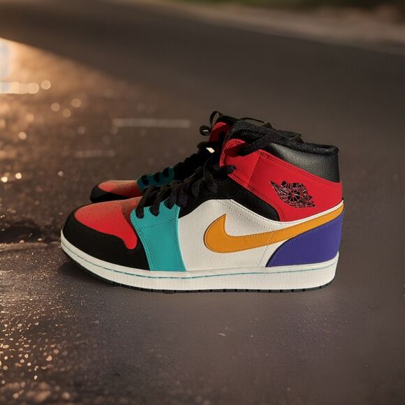 Size 13 - Air Jordan 1 Bred Multi-Color Men’s NEW WITHOUT BOX - Picture 1 of 11